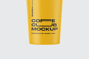 Matte Coffee Cup Mockup