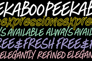 Peekaboo Font - In Opentype