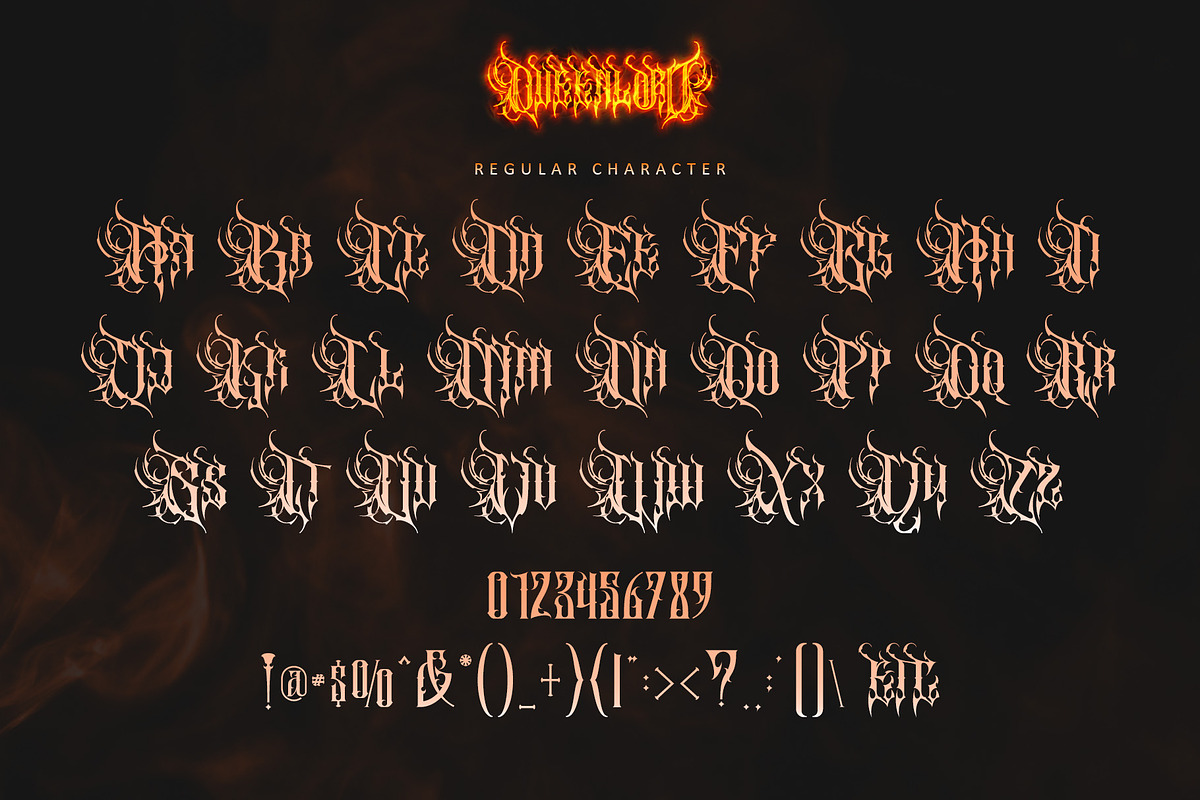 Queenlord,, a Blackletter Font by Letterara (Photo 9 of 12)