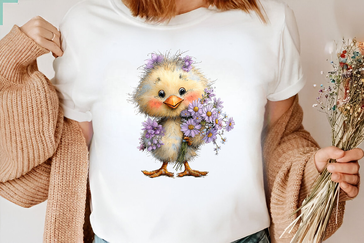 Summer Funny Chick Clipart, an Illustration by CreationArt (Photo 4 of 7)