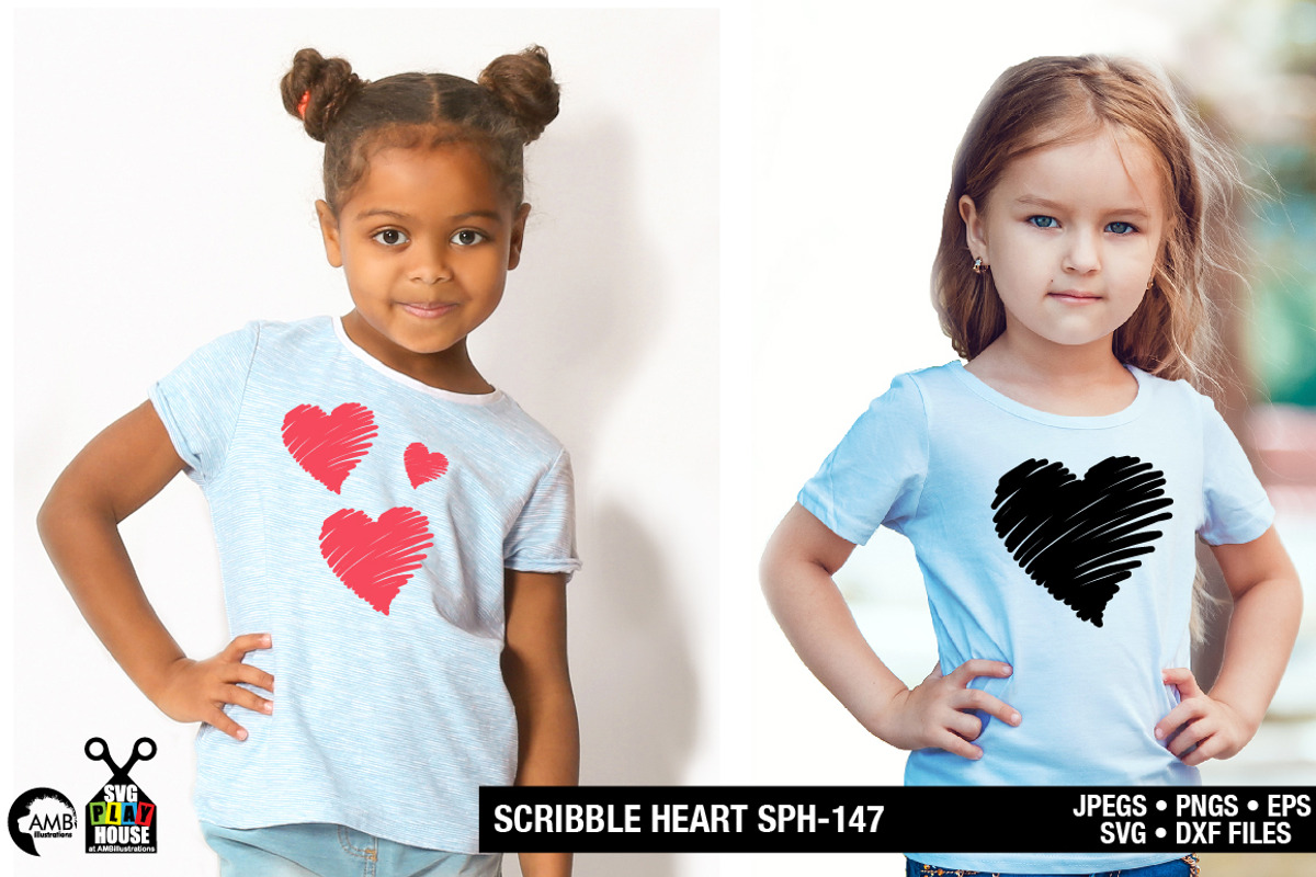 Scribble Heart svg SPH-147, an Illustration by AMBillustrations (Photo 5 of 7)