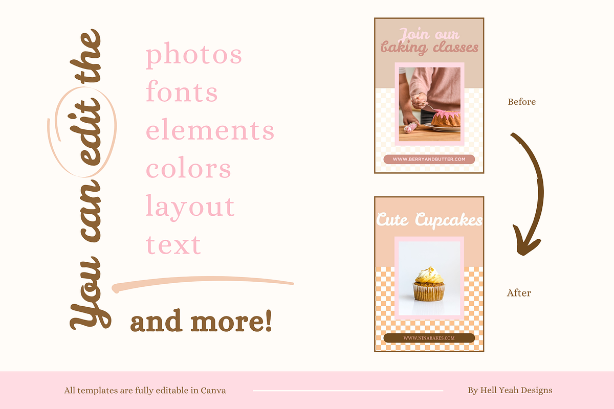 Bakery Instagram Story Templates, a Social Media Template by Hell Yeah Designs (Photo 6 of 8)