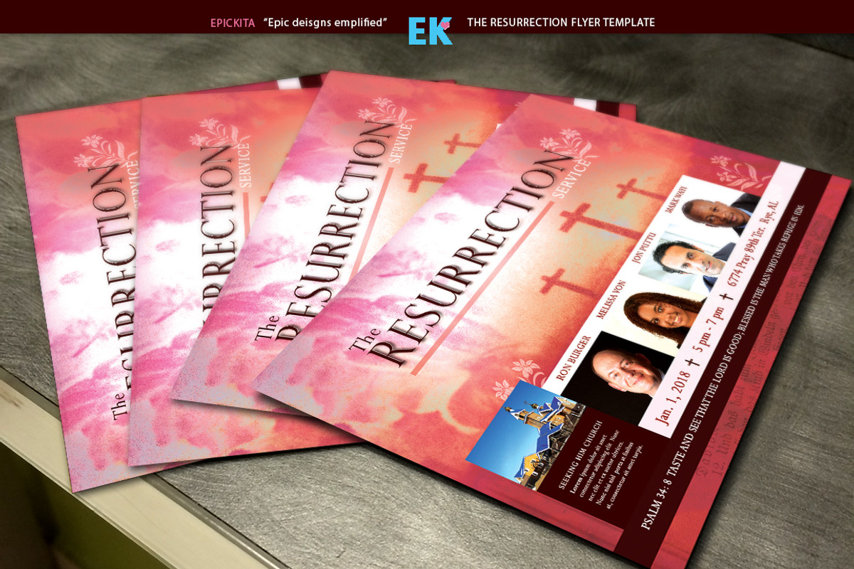 The Resurrection Flyer Template, a Flyer Template by Epickita (Photo 3 of 3)