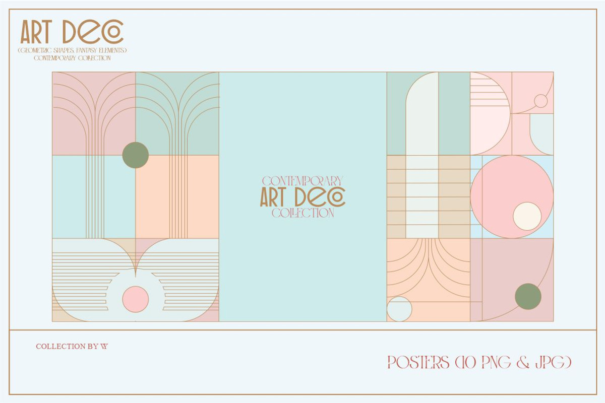 Art Deco Fantasy, a Background Graphic by Collection by VY (Photo 14 of 15)