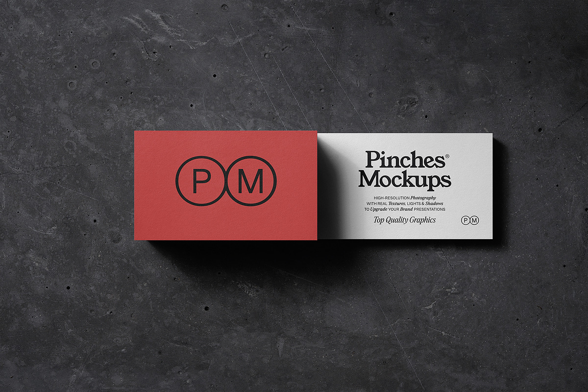PM_BC/Ø6 - Business Cards Mockup, a Print Template by PinchesMockups© (Photo 2 of 6)