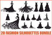 Elegant Gown Collection, an Illustration by balal (Thumbnail 1 of 21)