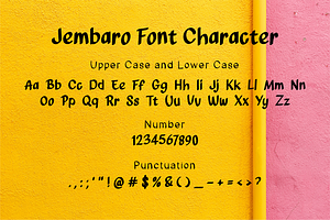 Jembaro Sans Serif Font