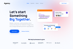 Agency Landing Page 2.0 UI Theme