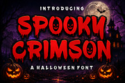 Spooky Crimson - Horror Halloween, a Sans Serif Font by Limited.studio (Thumbnail 1 of 5)