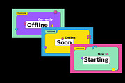 Neo Brutalism Stream Overlay, a Social Media Template by Neermana (Thumbnail 3 of 4)