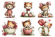 Whimsical Easter Cat Clipart, an Illustration by Daily.Designs (Thumbnail 4 of 8)