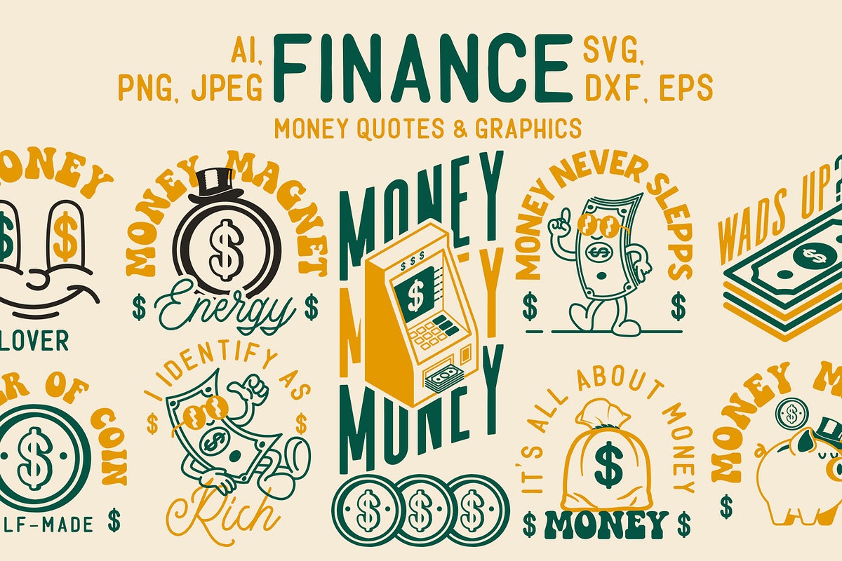 Finance Money Quotes and Graphics, an Object Graphic by arausidp (Photo 1 of 5)