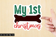 Christmas Dog Sticker Bundle, a Graphic by crative8112 (Thumbnail 10 of 12)