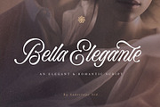 Bella Elegante - Calligraphy Font, a Script Font by Subectype Studio (Thumbnail 1 of 10)