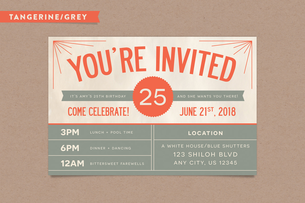 Invitation Postcard, a Card Template by Every Tuesday (Photo 2 of 4)