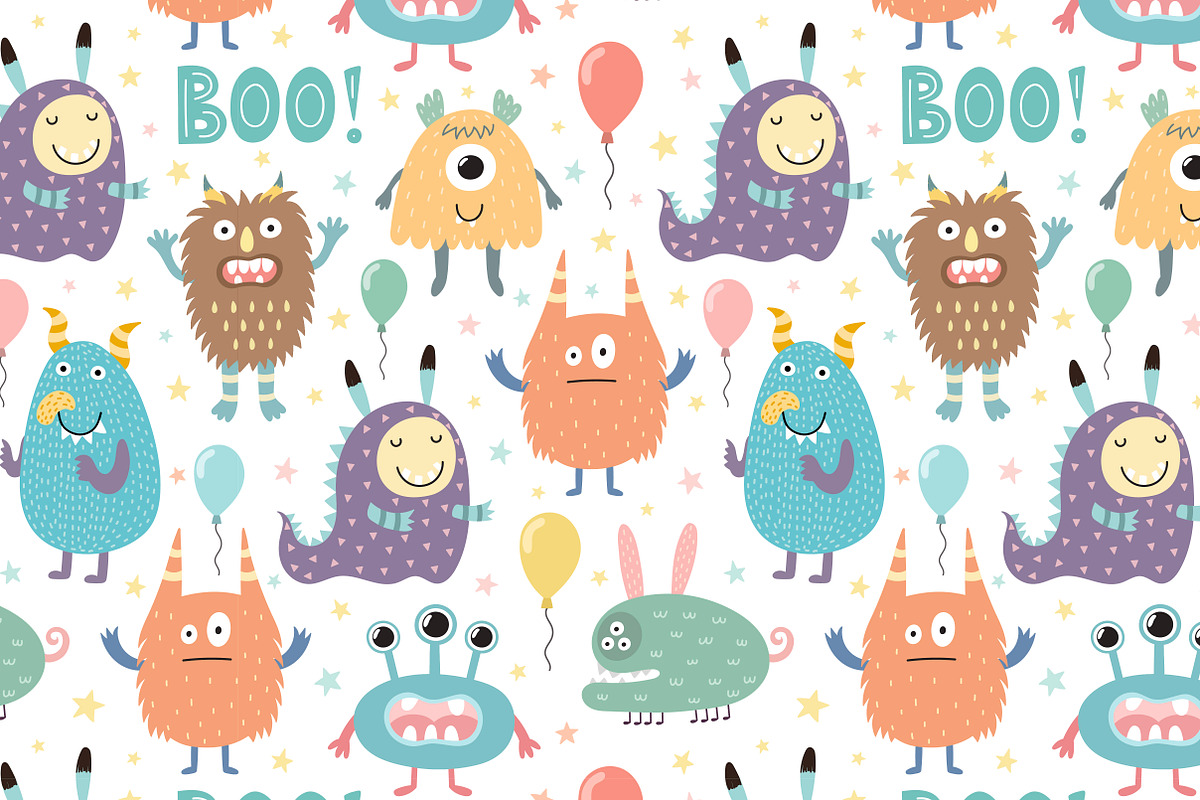 Boo! - Uppercase Font, illustrations preview 4