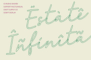 CS Ruska Dashed, a Script Font by Craft Supply Co. (Thumbnail 7 of 8)