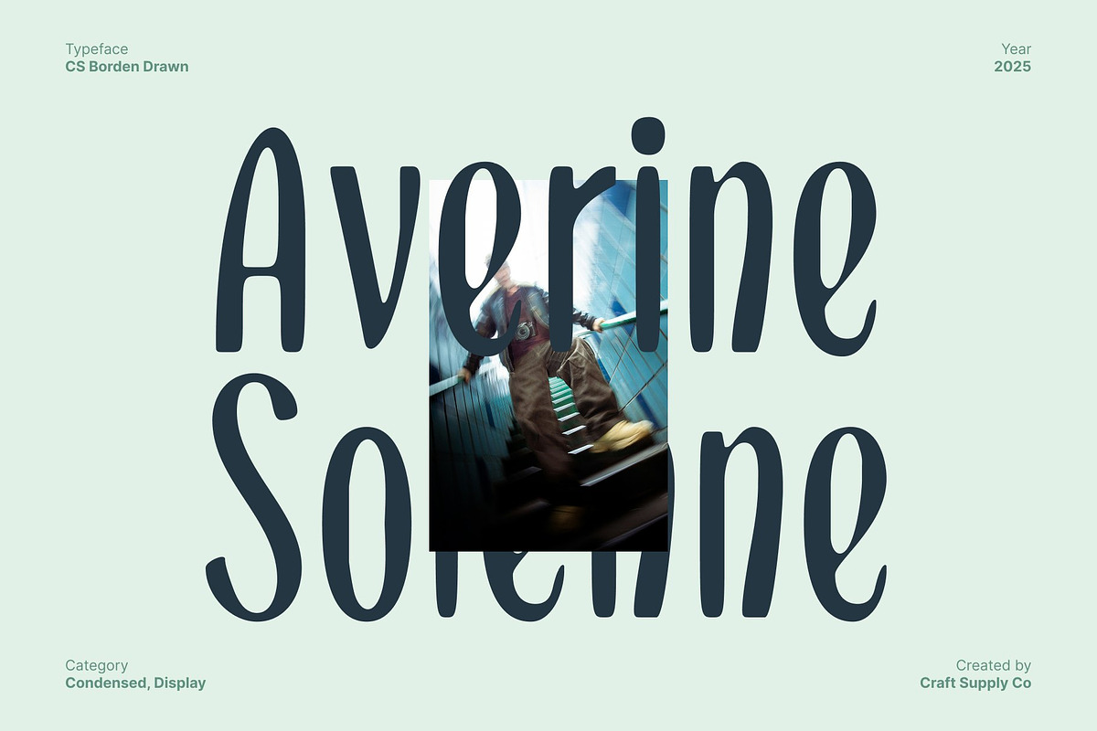 CS Borden Drawn, a Sans Serif Font by Craft Supply Co. (Photo 7 of 8)