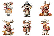 Whimsical Thanksgiving Clipart, an Illustration by DreamArtGraphic (Thumbnail 4 of 5)