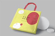 Canvas Tote Bag Mockup, a Packaging Mockup by megostudi0 (Thumbnail 5 of 6)
