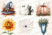 Daisy Flower & Halloween Clipart, an Illustration by DreamCafeArt (Thumbnail 2 of 7)