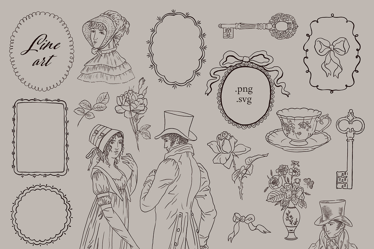 Dear Jane - SCRAPBOOKING collage set, an Object Graphic by alenaganzhela (Photo 5 of 14)