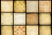 Vintage Stencil Damask Digital Paper, a Pattern Graphic by Le Paper Cafe (Thumbnail 3 of 5)