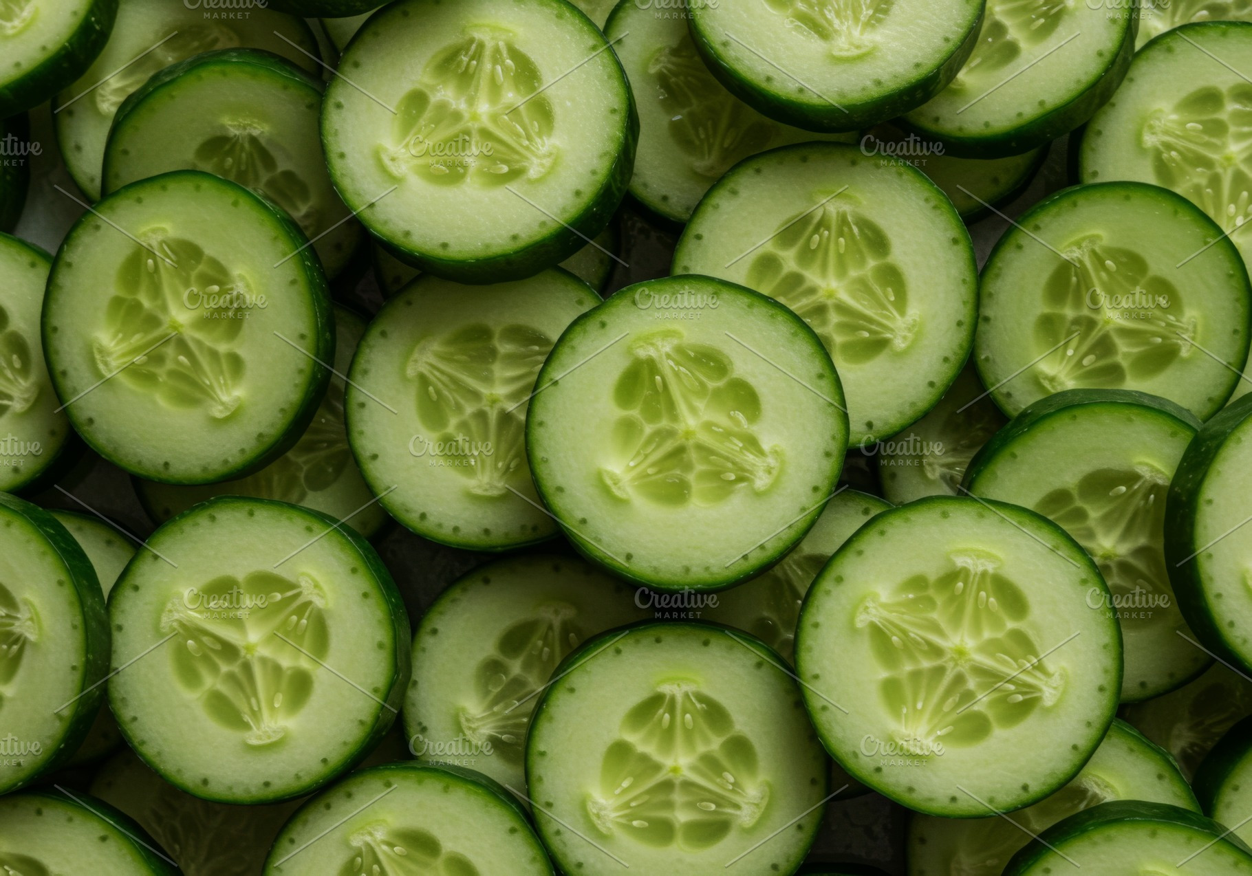 Sliced cucumber, a Food & Drink Photo by professorinc