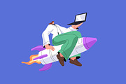 Business people set. Startup concept, a Person Illustration by PaperTrident (Thumbnail 8 of 13)