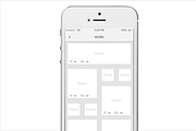 Axure widget library / iPhone 5, an Action Add-On by Axemplate (Thumbnail 3 of 4)