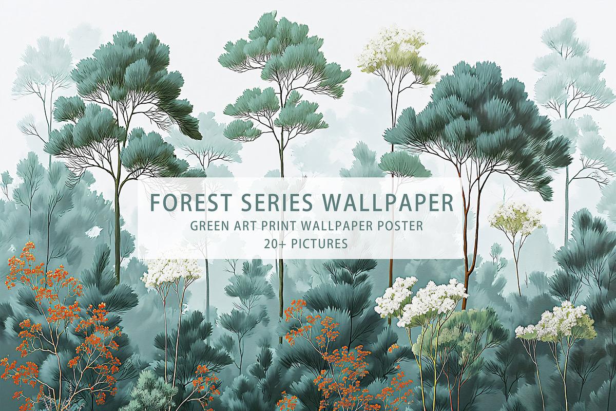 Mural Series Forest Views, a Wallpaper Graphic by Muzi pear studio (Photo 1 of 12)