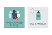 Covid-19 prevention infographic, an Icon by Paper Cards (Thumbnail 3 of 5)