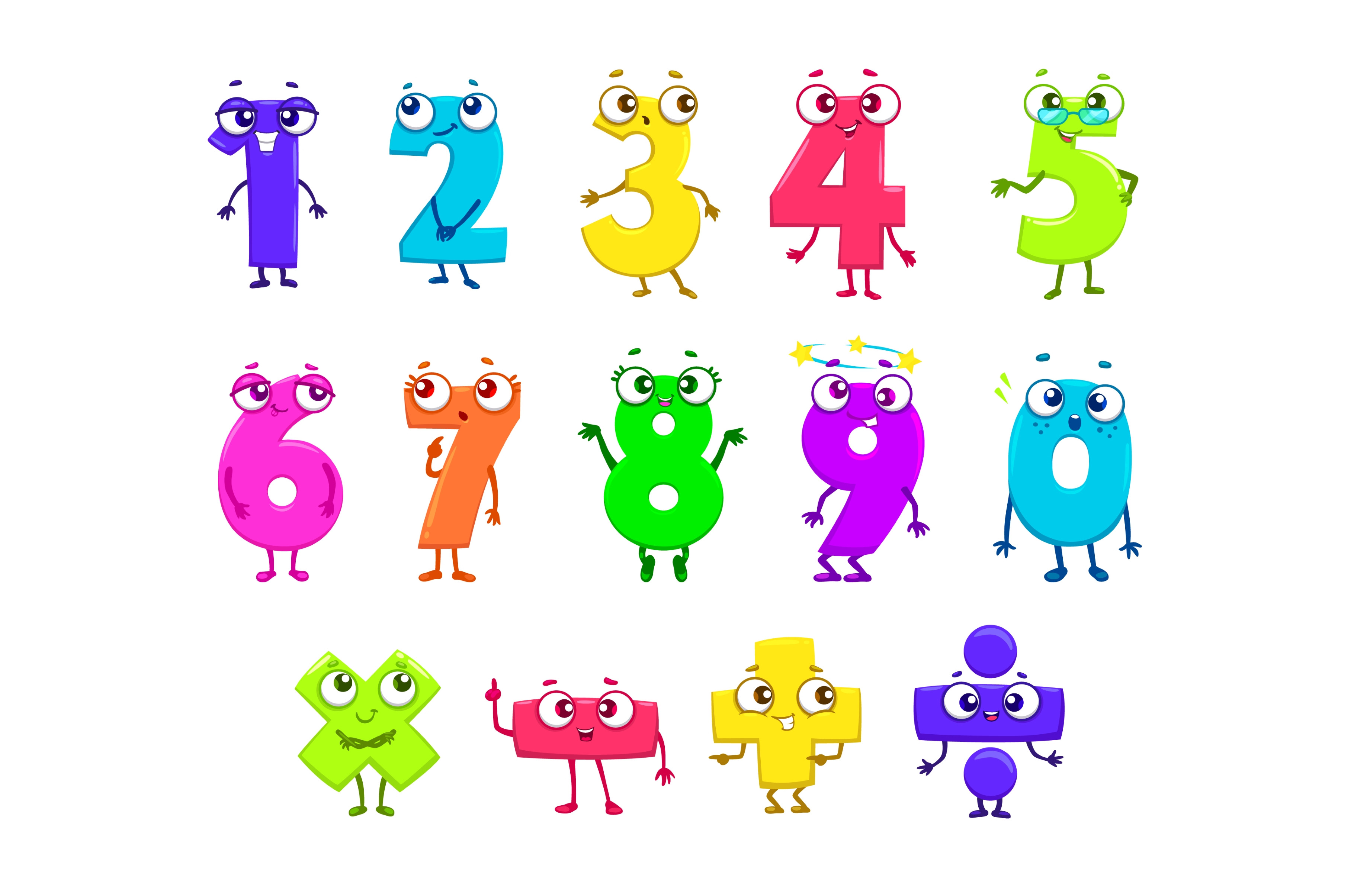 cartoon-funny-math-numbers-illustrations-creative-market