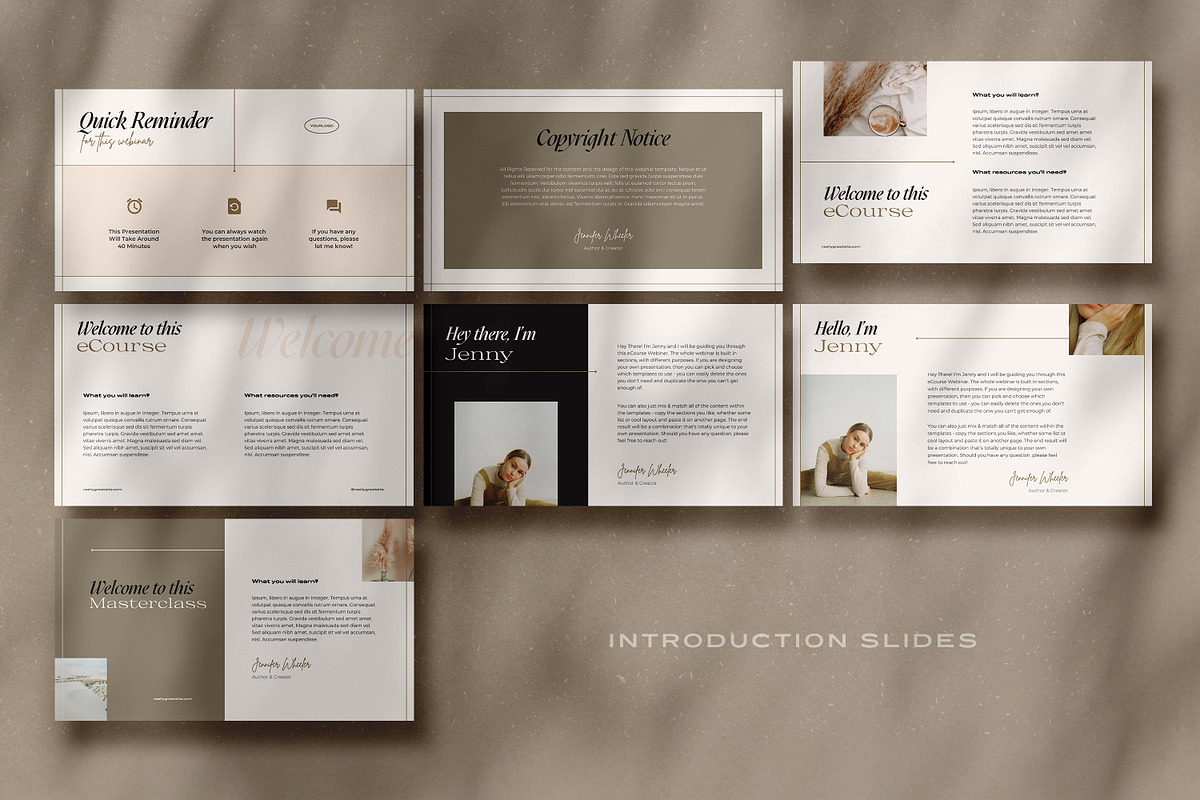 Aesthetic eCourse Slide Deck CANVA, a Presentation Template by AndrewPixel
