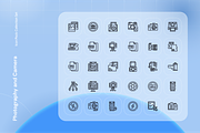 Photography and Camera Icon Set, an Outline Icon by Nathaya Studio (Thumbnail 2 of 2)