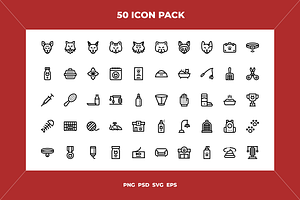Cats icons, an Outline Icon by Wencory