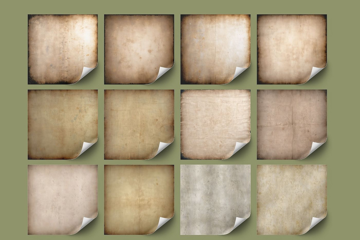 44 Old Paper Vintage Textures, a Background Graphic by UniqueMe (Photo 3 of 14)