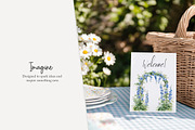 100 watercolour delphinium clip art, a Seasonal Illustration by Poppy Lane Studio (Thumbnail 9 of 12)