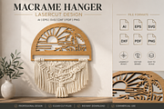 Beach Sunset Macrame Hanger Lasercut, an Object Graphic by OTVEY DESIGN (Thumbnail 10 of 13)
