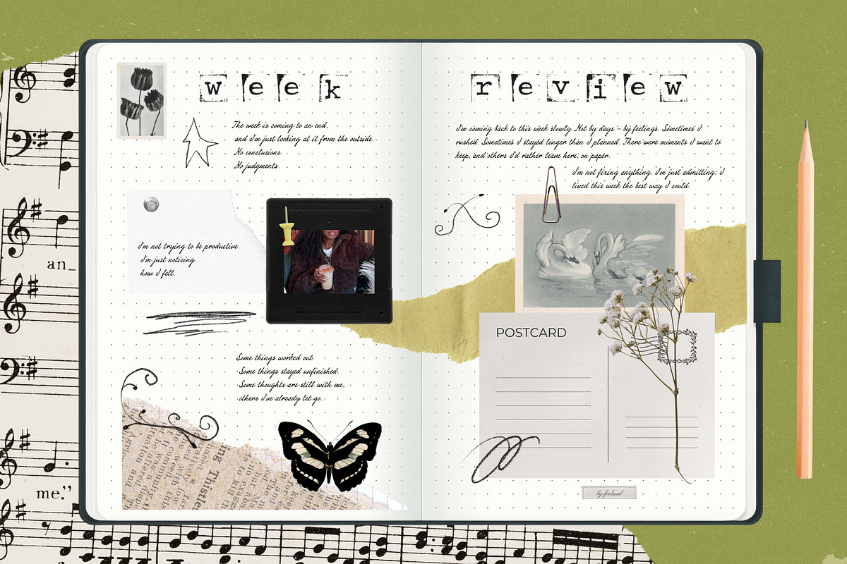 Digital Journal & Scrapbook Pack, an Object Graphic by Feelsoul (Photo 2 of 10)