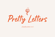 Pretty Letters / handwritten font, a Handwritten Font by supfonts (Thumbnail 1 of 10)