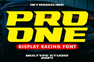 Racing Pro One Display Race Font
