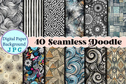 Seamless Doodle Digital Papers, a Photo by Wow Magic (Thumbnail 2 of 2)