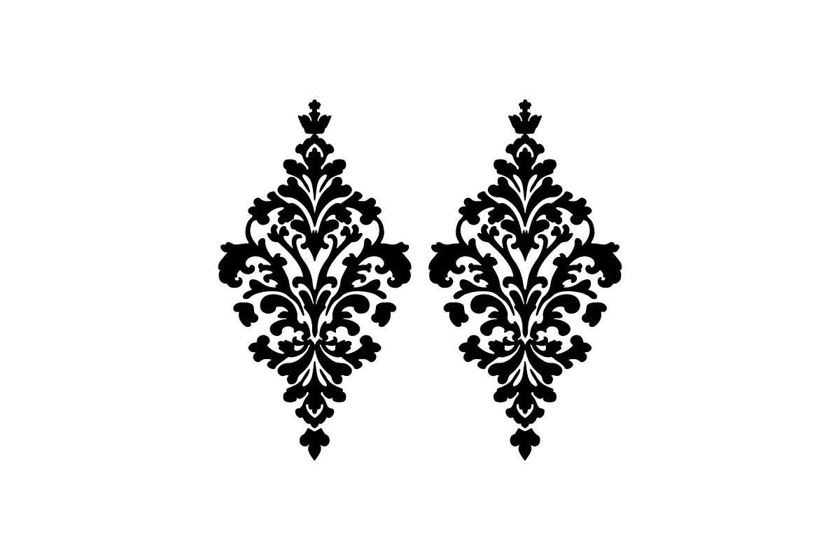 Vintage Filigree Earring SVG Bundle, an Object Graphic by jahid234 (Photo 10 of 13)