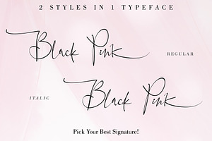 Black Pink Signature