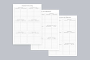 Budget Planner Pages Set V-10, a Stationery Template by shahsoft (Thumbnail 2 of 3)