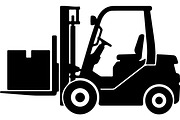 Forklift truck silhouette, a Transportation Illustration by abu67222 (Thumbnail 2 of 13)