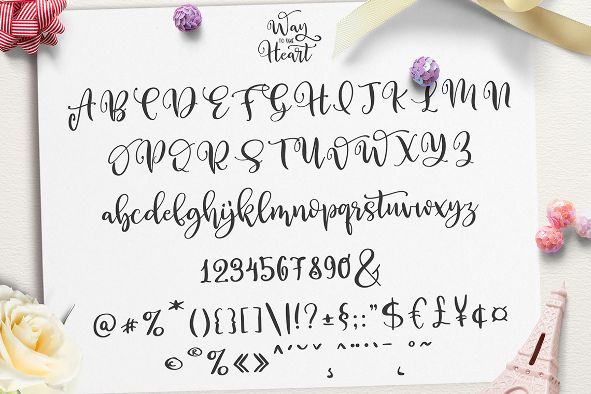 Way to the Heart, a Script Font by Larin Type Co. (Photo 10 of 12)