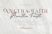 Anetha Faith Signature Font Duo, a Serif Font by Anxiety Studio (Thumbnail 1 of 16)