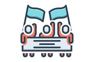 Amendments flags color icon, a Duotone Icon by Creative priyanka